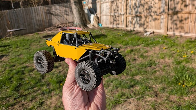 ^ All-plastic, but lights and full ball bearings.